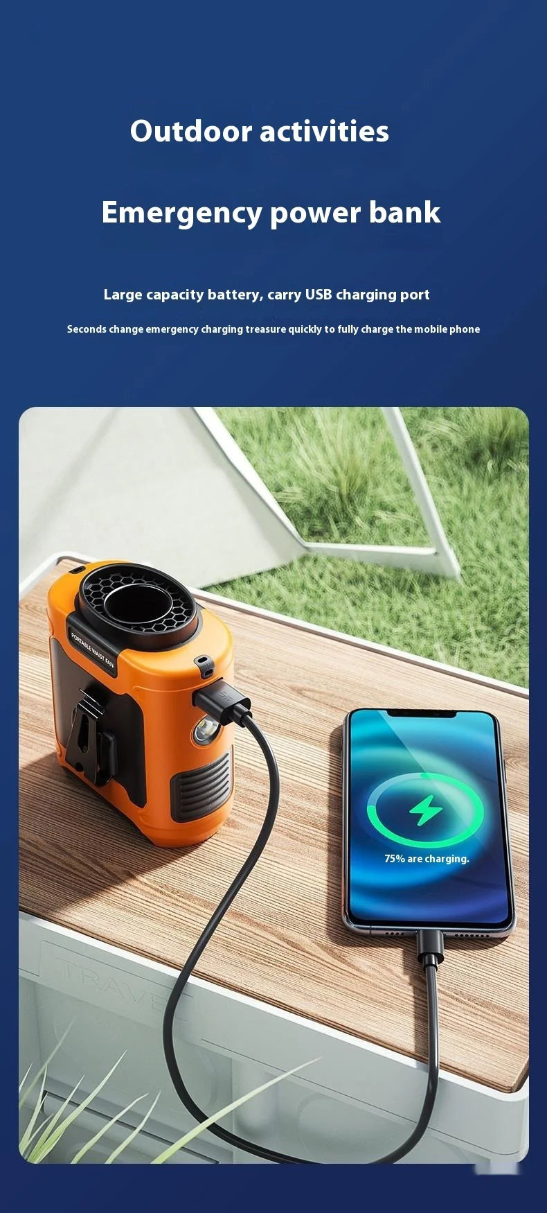 ProCool Portable Waist Hanging Fan - Ultimate Hands-Free Cooling